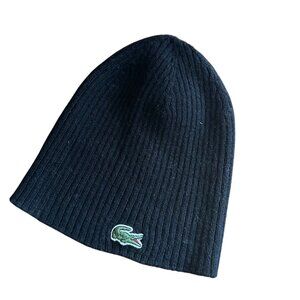 Lacoste ribbed beanie Made in France